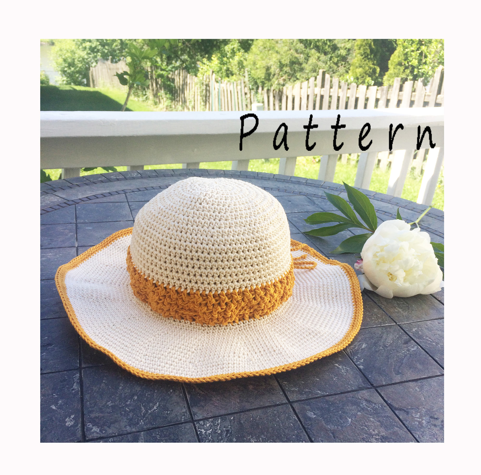 Crochet Sun Hat Pattern Crochet Pattern Sun Hatinstant Pdf Downloadhandmade Summer Etsy