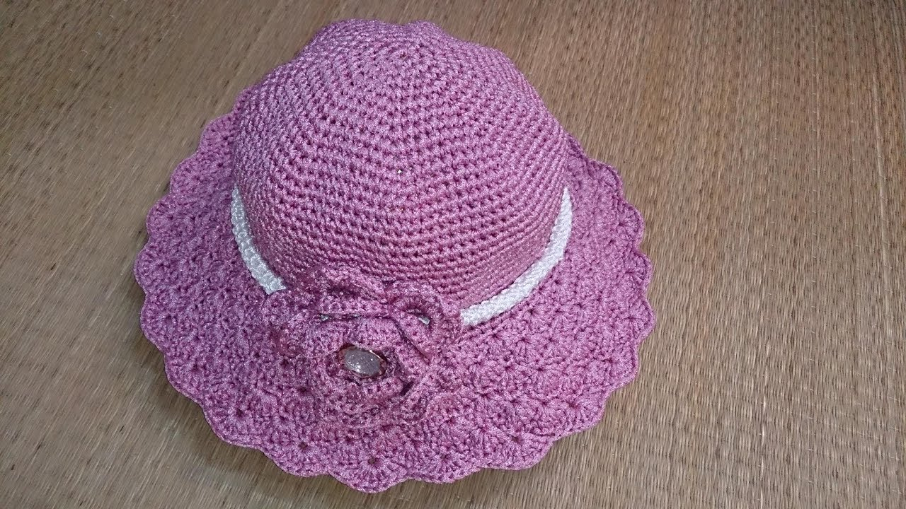 Crochet Sun Hat Pattern Crochet Summer Hat Tutorial Pattern 1 Youtube