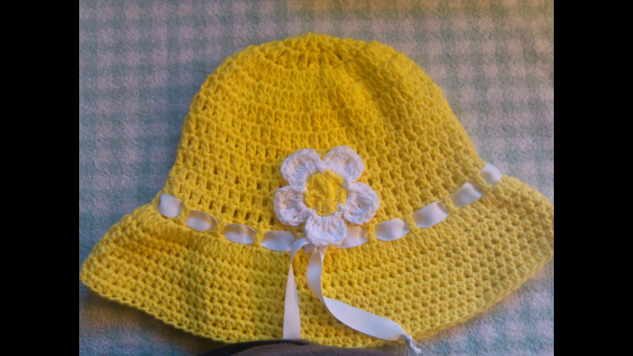 Crochet Sun Hat Pattern Easy To Crochet Sun Hat Summer Hat Gorra Para El Sol Y Verano