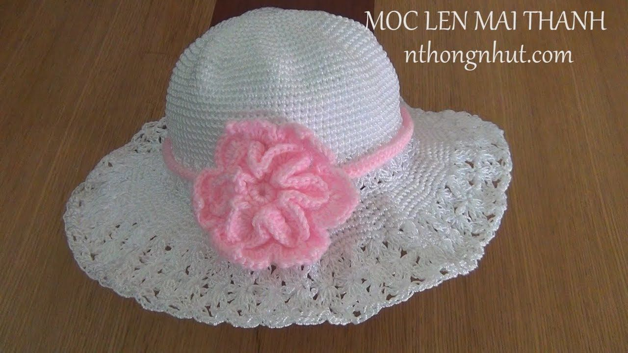 Crochet Sun Hat Pattern Hng Dn Mc M Len Rng Vnh Crochet Summer Hat Tutorial Metas