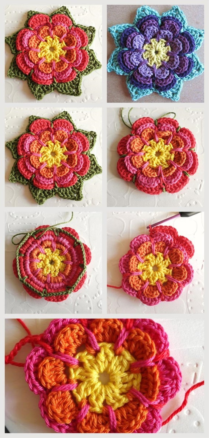 Crochet Sunflower Pattern Crochet Flower Pattern
