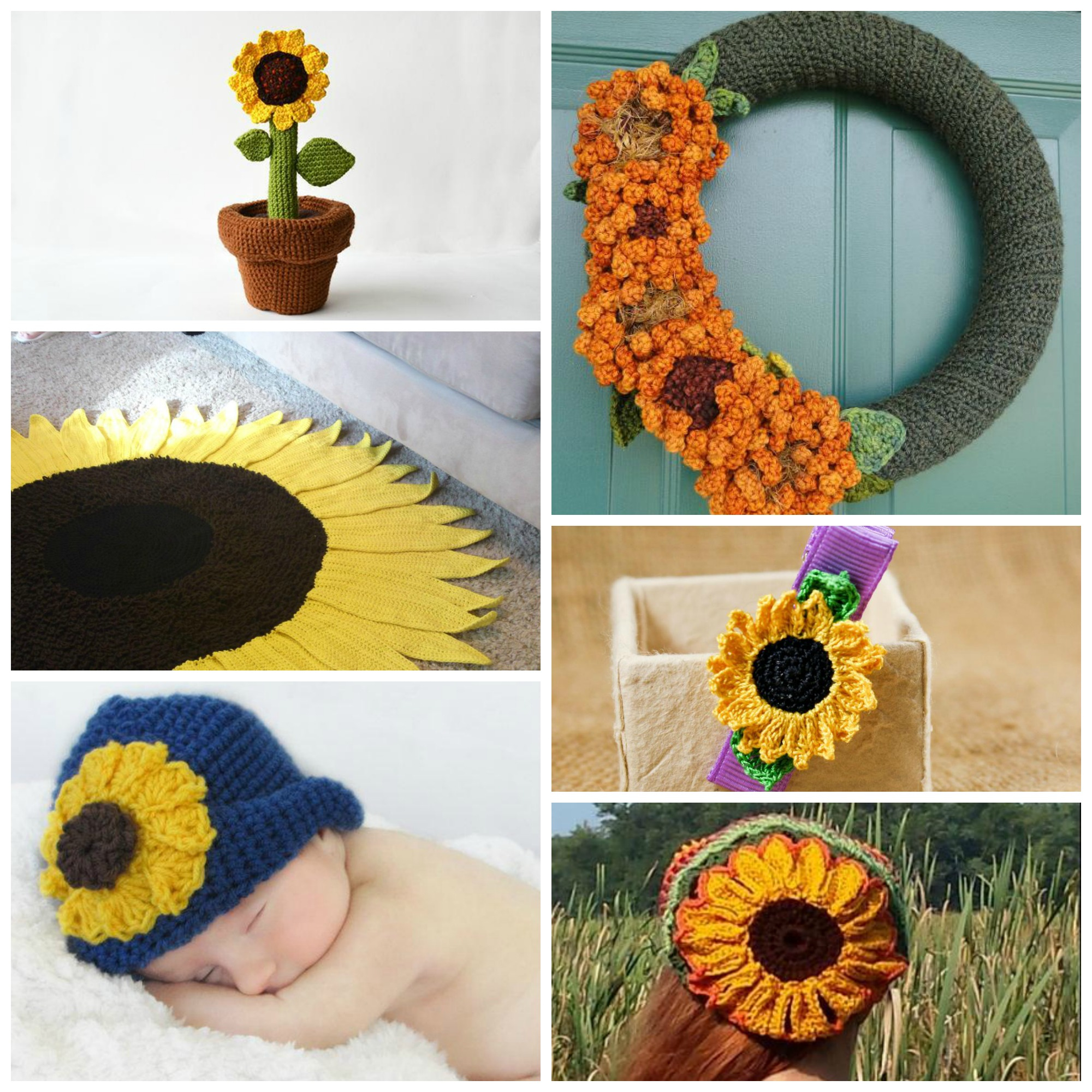 Crochet Sunflower Pattern Crochet Sunflower Patterns To Brighten Up Your Life