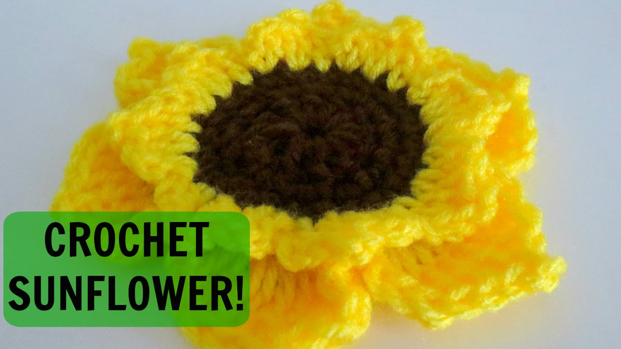 Crochet Sunflower Pattern Crochet Sunflower Tutorial Youtube