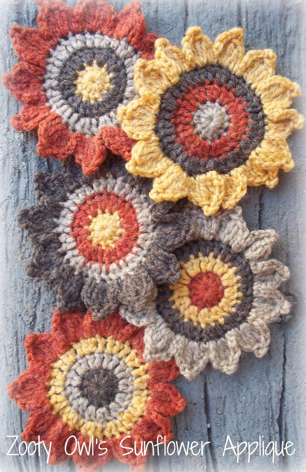 Crochet Sunflower Pattern Zooty Owls Crafty Blog Crochet Sunflower Pattern For Purchase