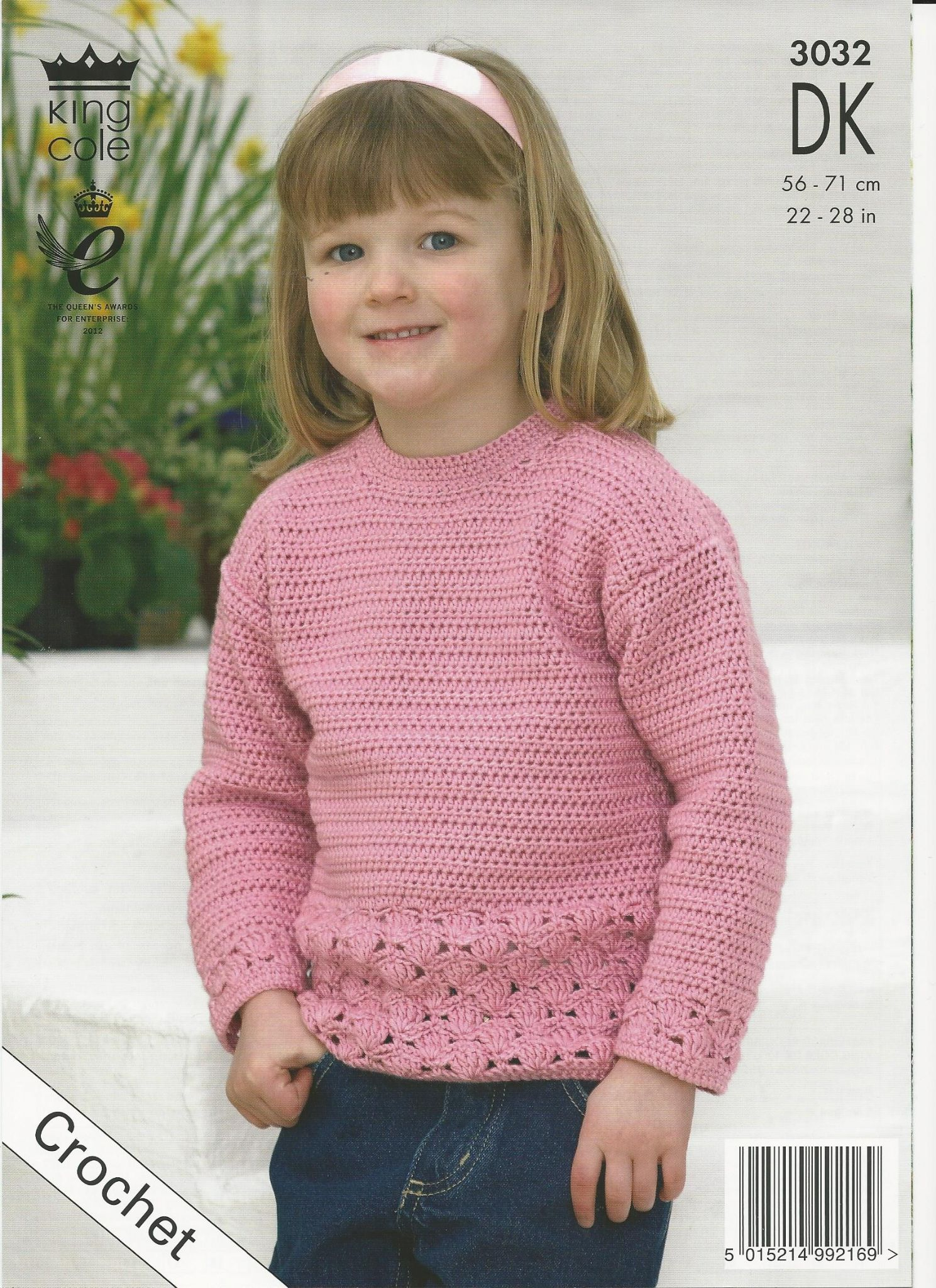 Crochet Sweater Pattern King Cole Girls Sweater And Cardigan Dk Crochet Pattern 3032
