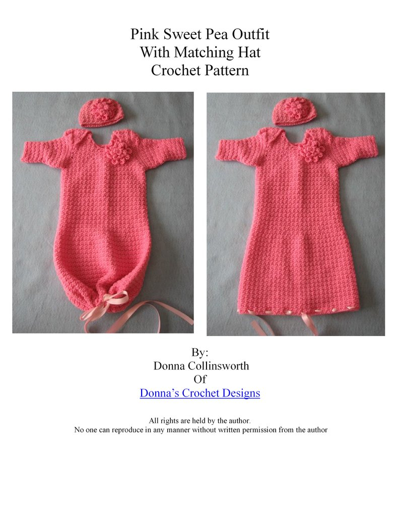 Crochet Sweet Pea Flower Pattern Pink Flower Infant Sweet Pea Crochet Pattern With Tutorials Etsy