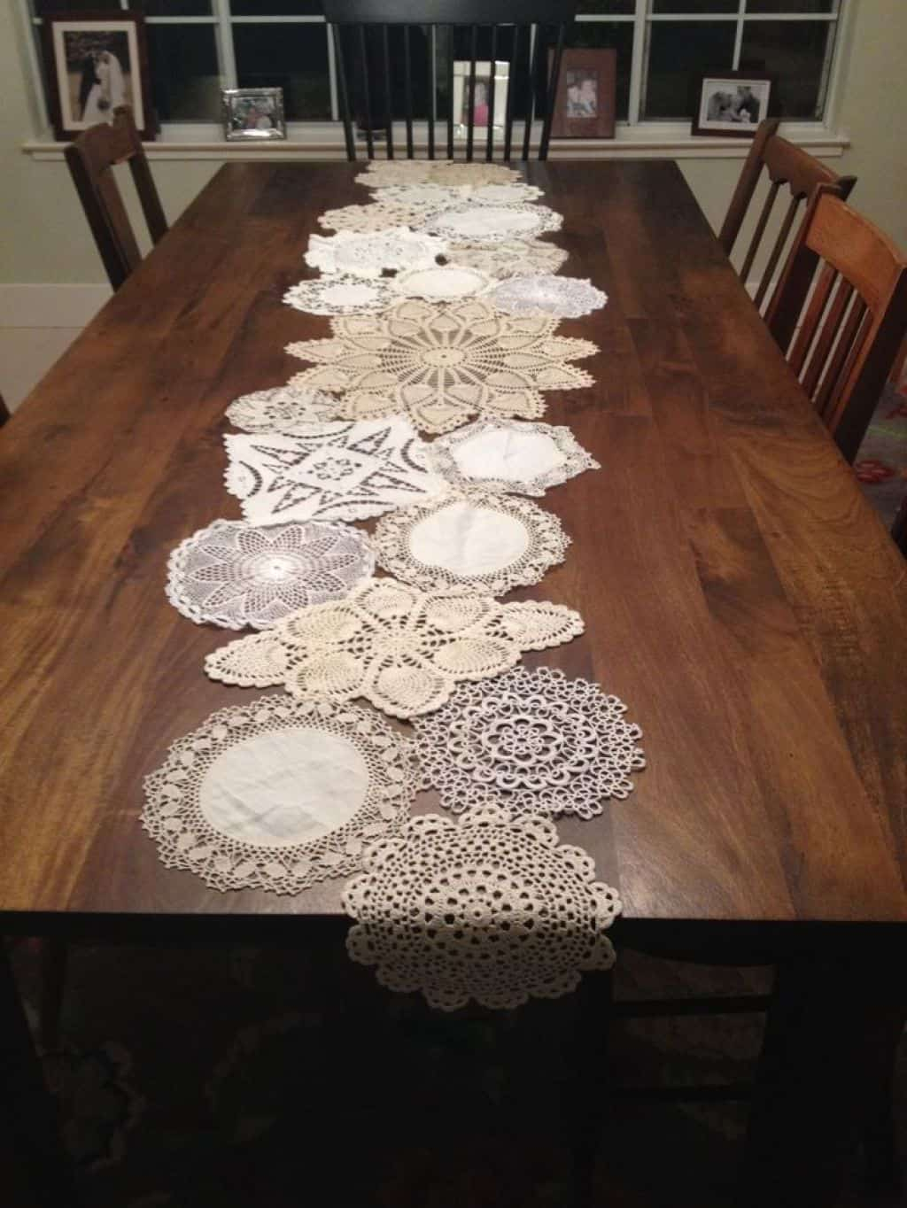 Crochet Table Runner Patterns Dining Room With Rectangular Dining Table And Crochet Table Runner