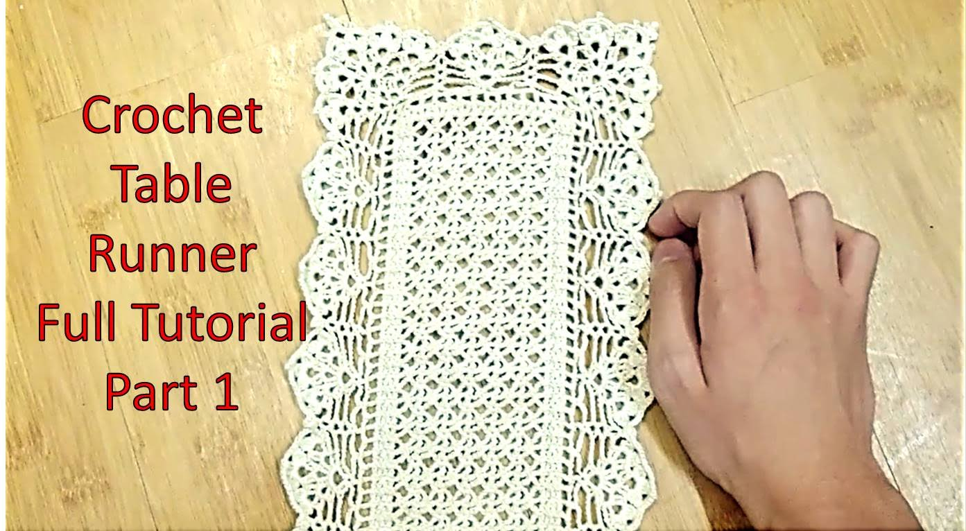 Crochet Table Runner Patterns Knitting Patterns Tutorial Learn How To Crochet Table Runner And