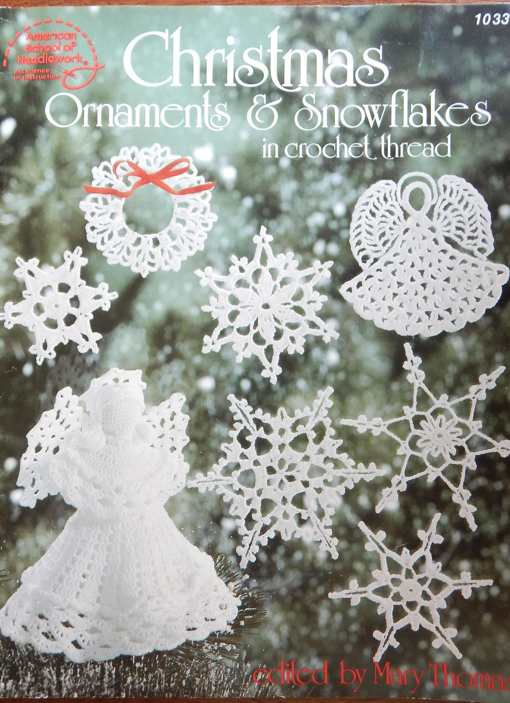 Crochet Thread Patterns Christmas Ornaments Snowflakes In Crochet Thread Crochet Patterns