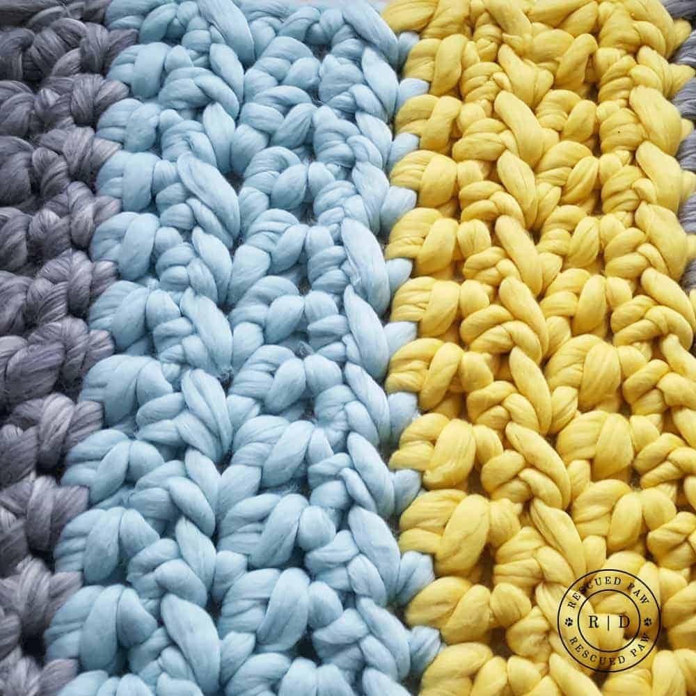 Crochet Thread Patterns Extreme Crochet Make An Big Yarn Blanket Rescued Paw Designs