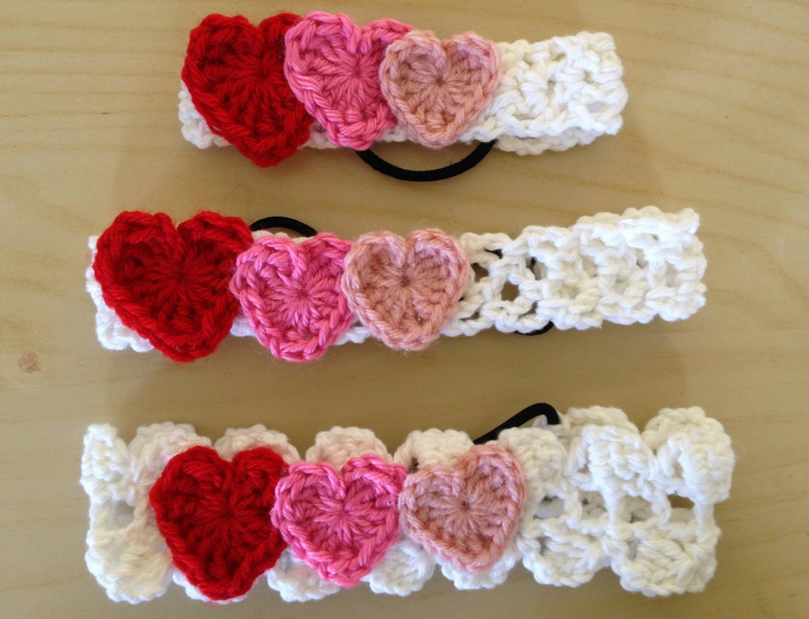 Crochet Thread Patterns Skein And Hook Free Crochet Pattern Valentines Day Headbands