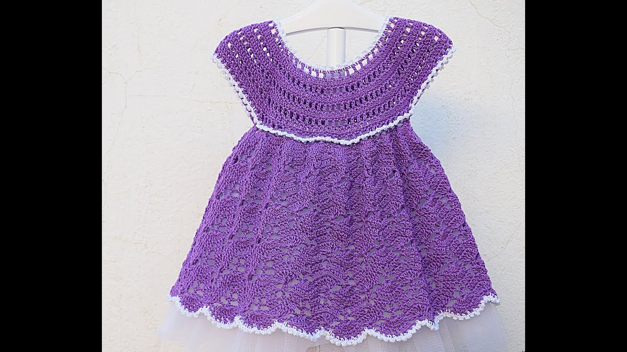 Crochet Toddler Dress Pattern Crochet Girl Dress Very Easy Majovel Crochet Youtube