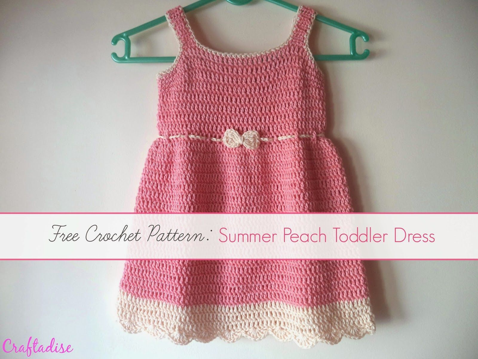 Crochet Toddler Dress Pattern Free Crochet Pattern Crochet Summer Peach Toddler Dress Crochet