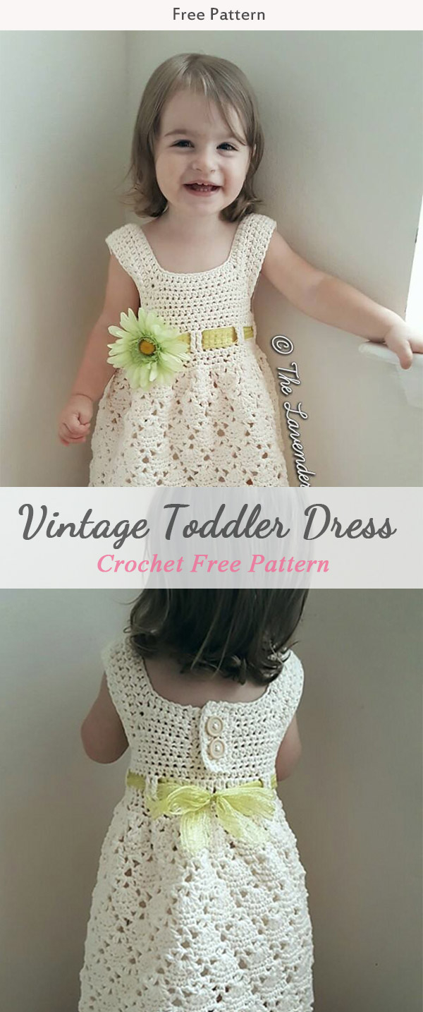 Crochet Toddler Dress Pattern Vintage Toddler Dress Crochet Free Pattern