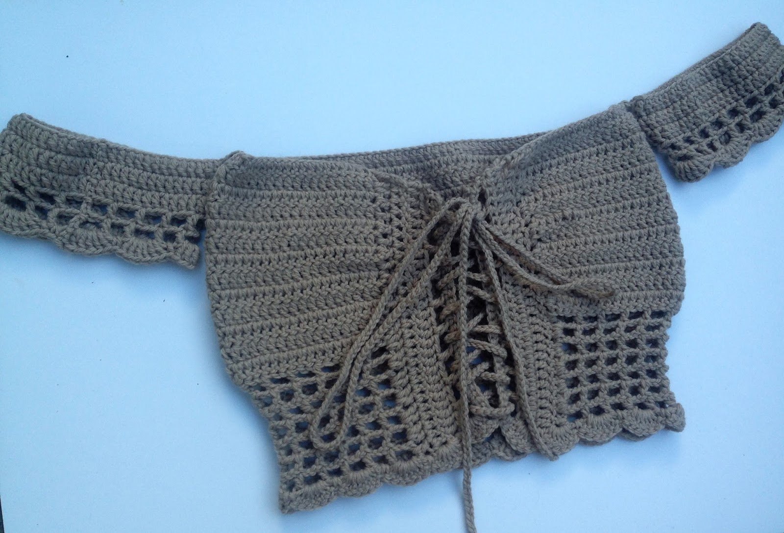 Crochet Top Pattern Off The Shoulder Crop Top
