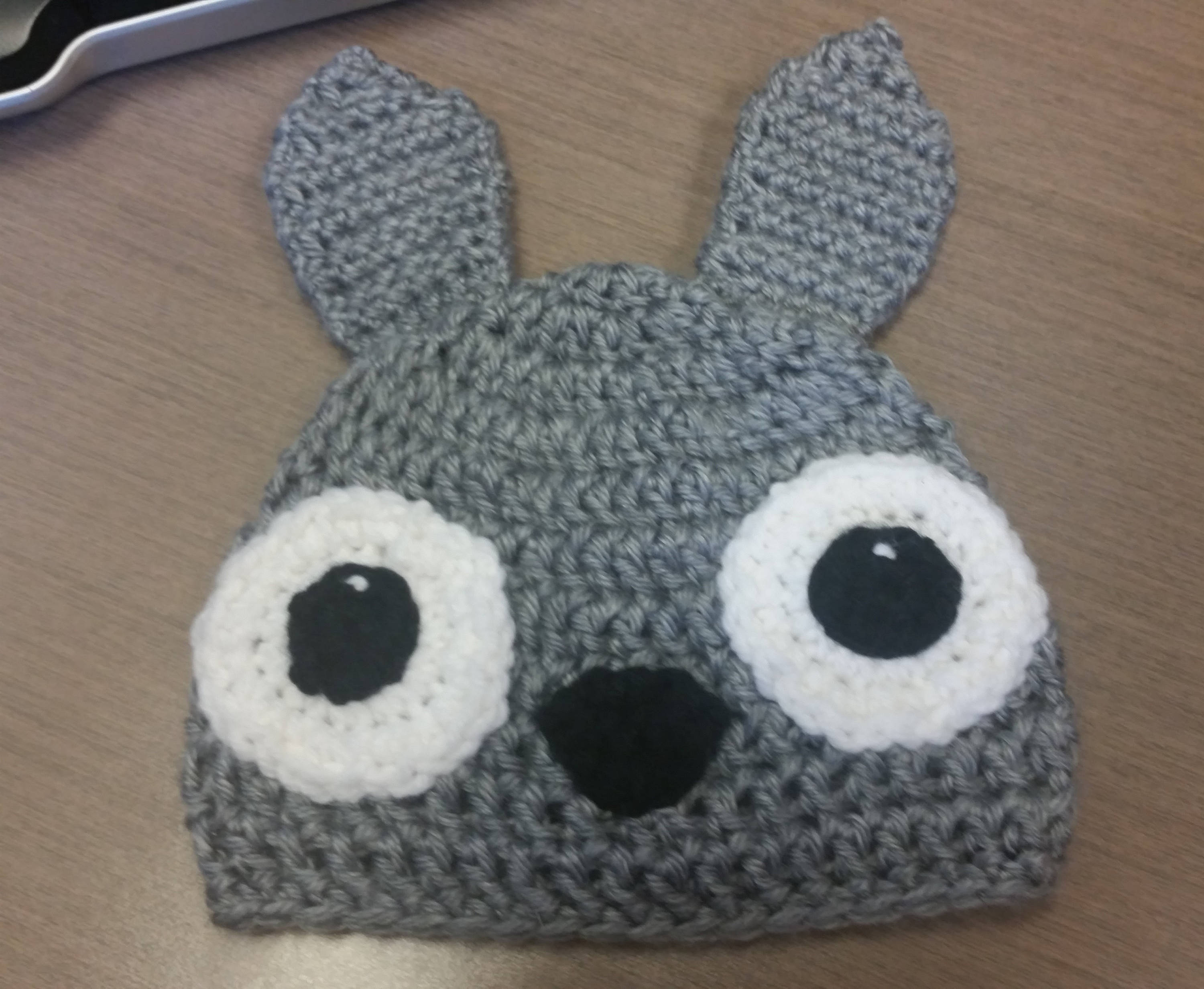 Crochet Totoro Hat Pattern Crochet Totoro Hat Cartoon Costume Hat Gray Crochet Hat Of Etsy