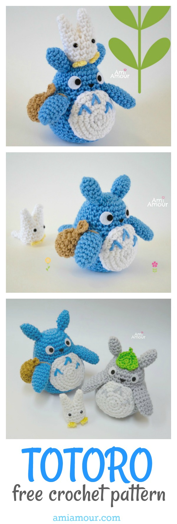 Crochet Totoro Hat Pattern Totoro Crochet Pattern Ami Amour