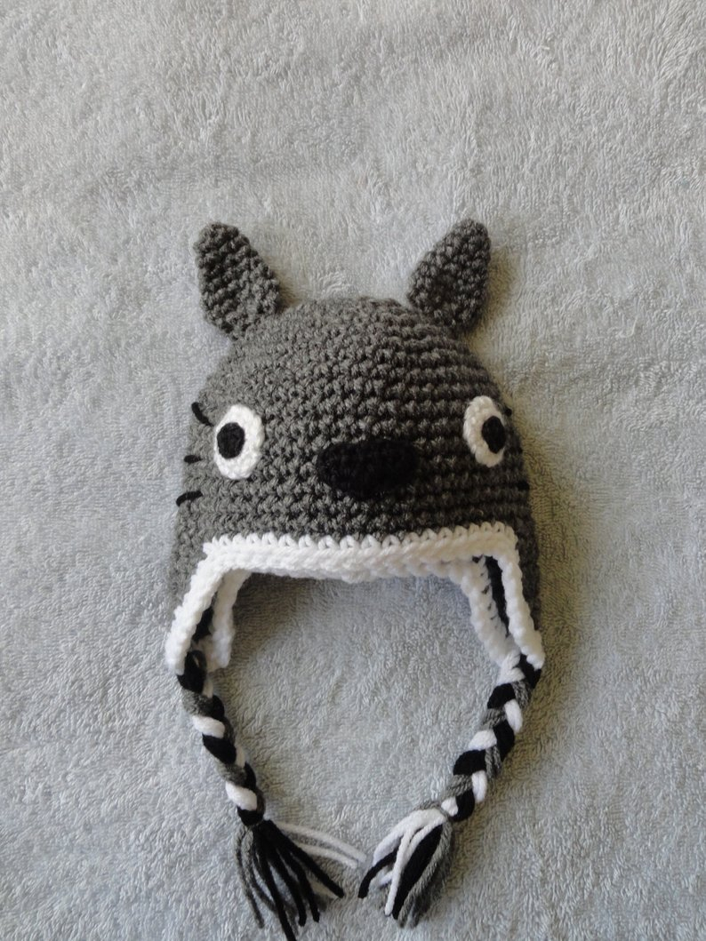 Crochet Totoro Hat Pattern Totoro Hat Ba Hat Crochet Hat Etsy