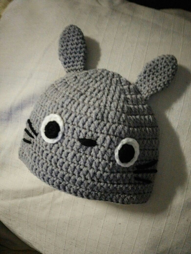 Crochet Totoro Hat Pattern Totoro Hat Crochet Pattern My Crochet Pinterest Crochet Ba