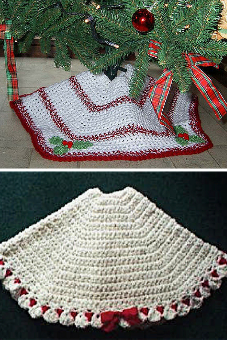 Crochet Tree Skirt Pattern 10crochet Christmas Tree Skirt Free Patterns Free Crochet