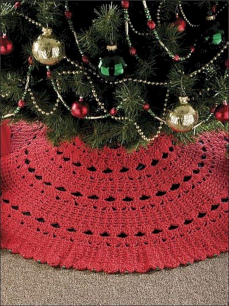 Crochet Tree Skirt Pattern Awesome Crochet Christmas Tree Skirt Free Patterns 01 Christmas