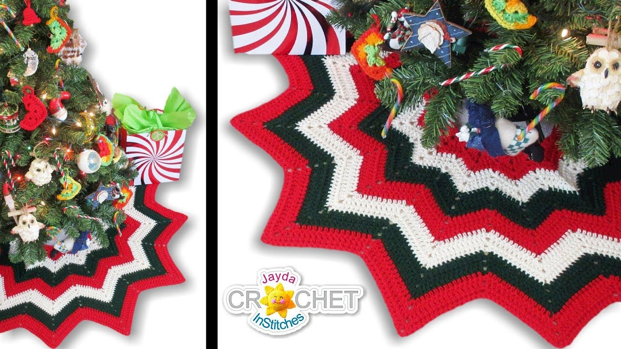 Crochet Tree Skirt Pattern Crochet Christmas Tree Skirt Tutorial Happy Holidays Everyone