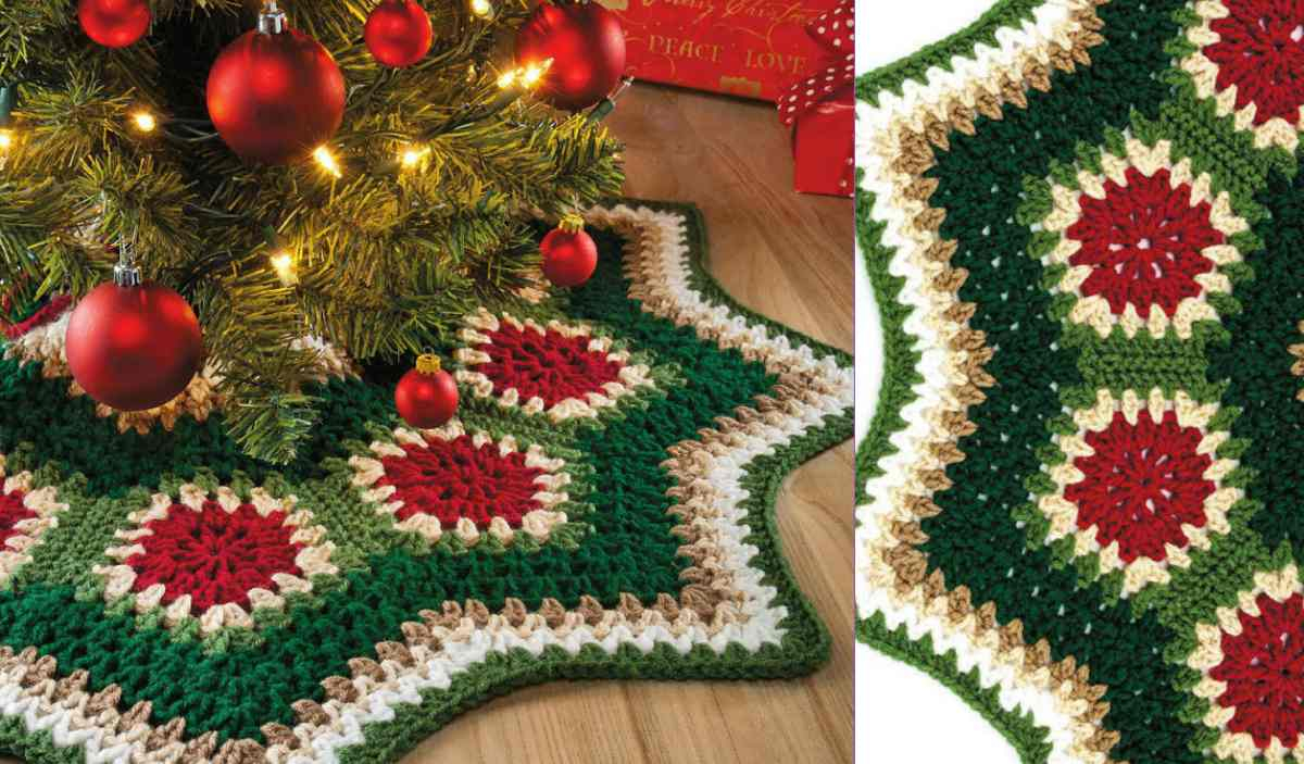 Crochet Tree Skirt Pattern Granny Ripple Tree Skirt Free Pattern Your Crochet