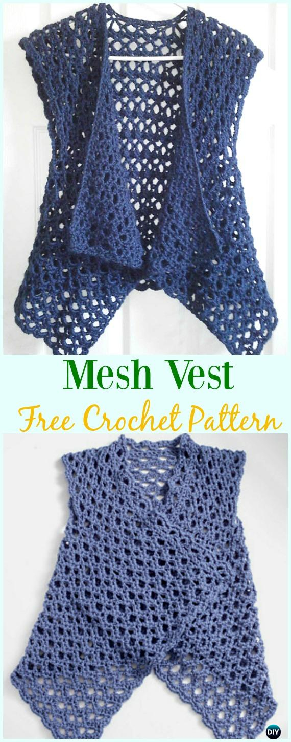 Crochet Vest Patterns Crochet Women Vest Free Patterns Spring Summer Sweater Outwear