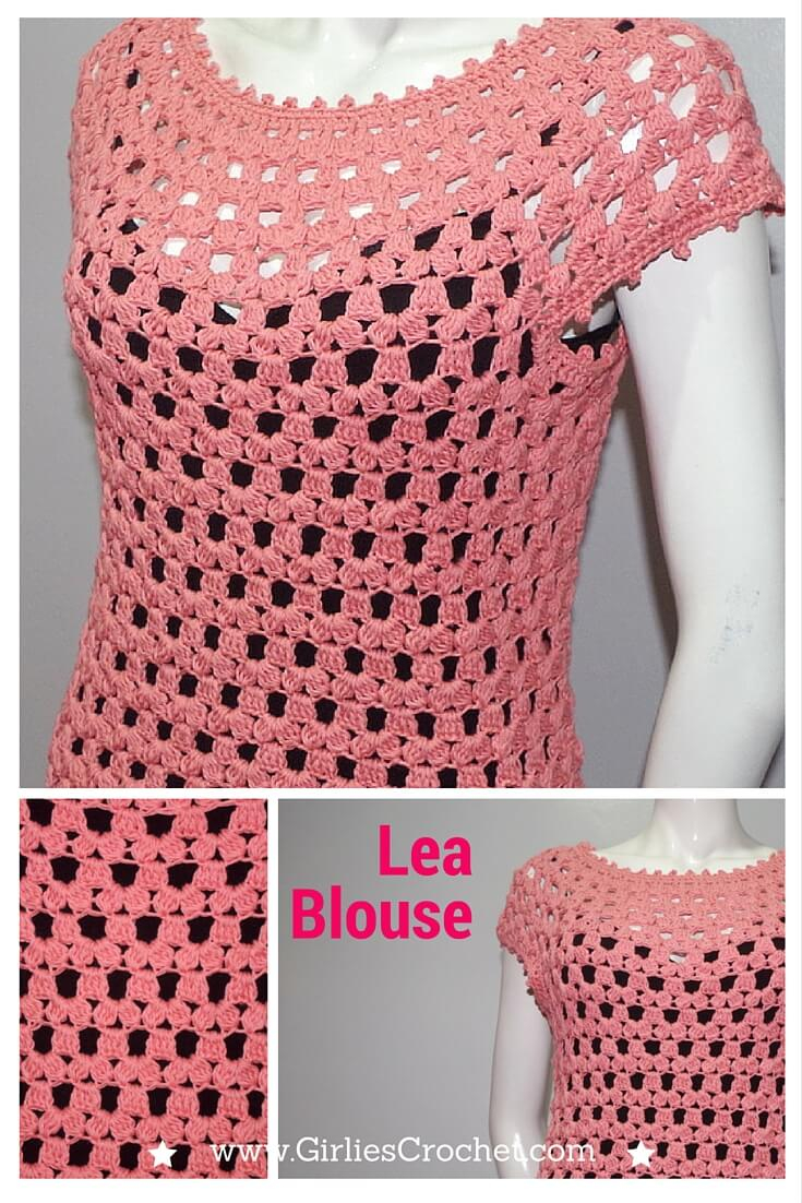 Crochet Vest Top Pattern Lea Blouse