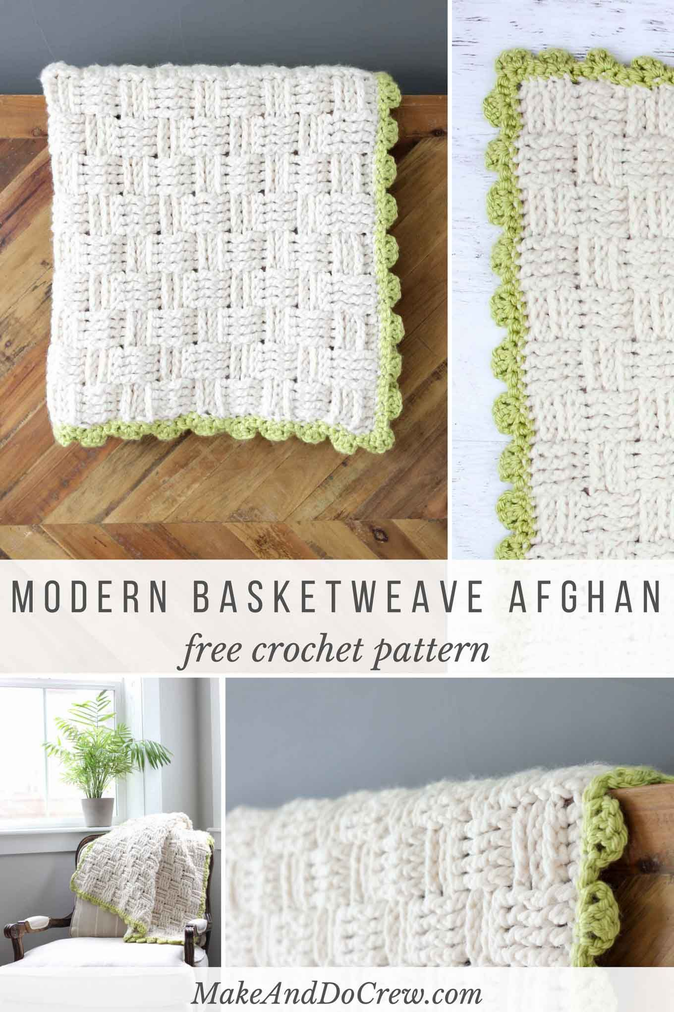 Crochet Weave Blanket Pattern Modern Crochet Basketweave Afghan Free Pattern Crochet Afghan