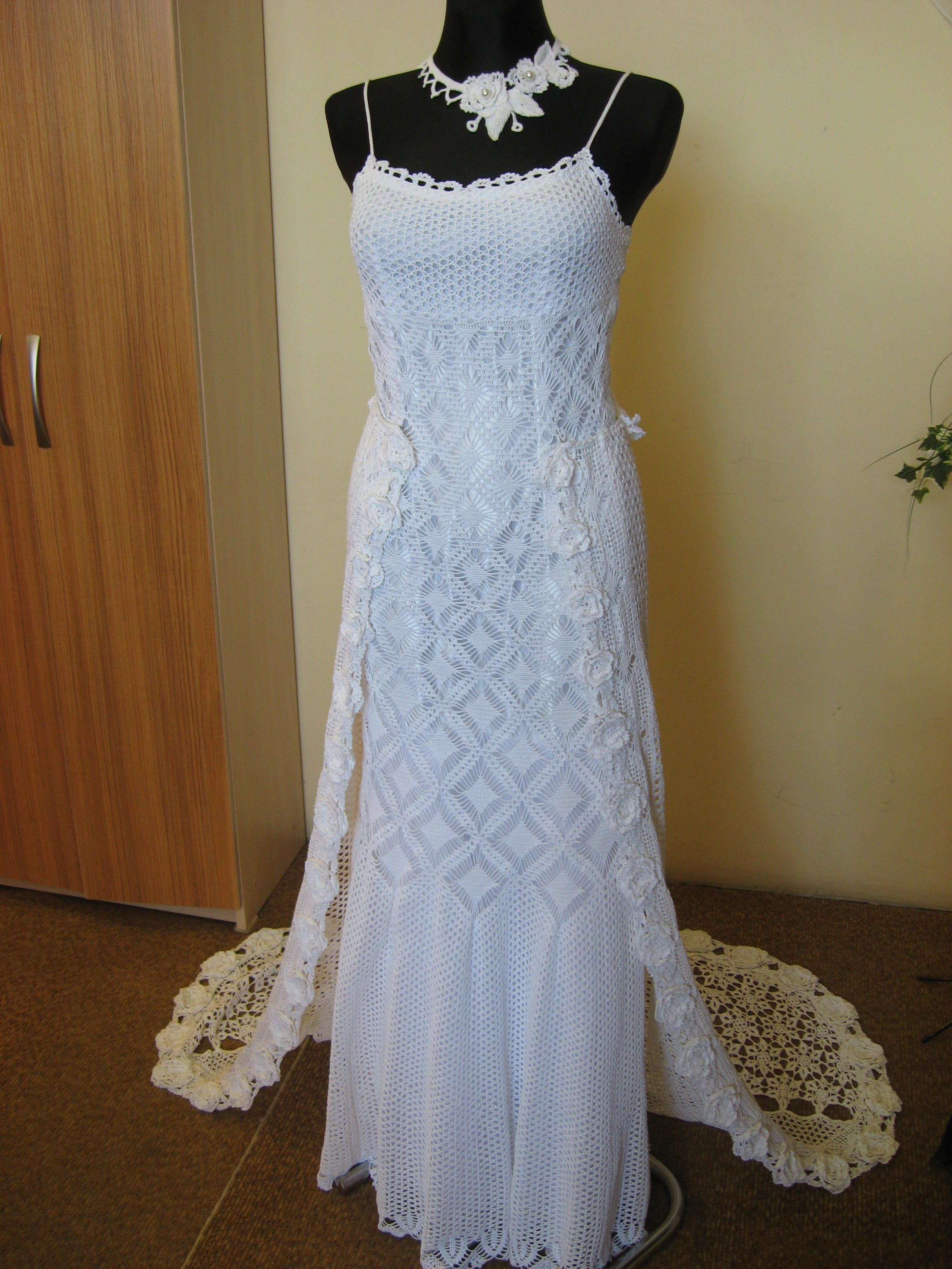 Crochet Wedding Dress Pattern Free Crocheted Wedding Dresses My Someday Wish List Crochet