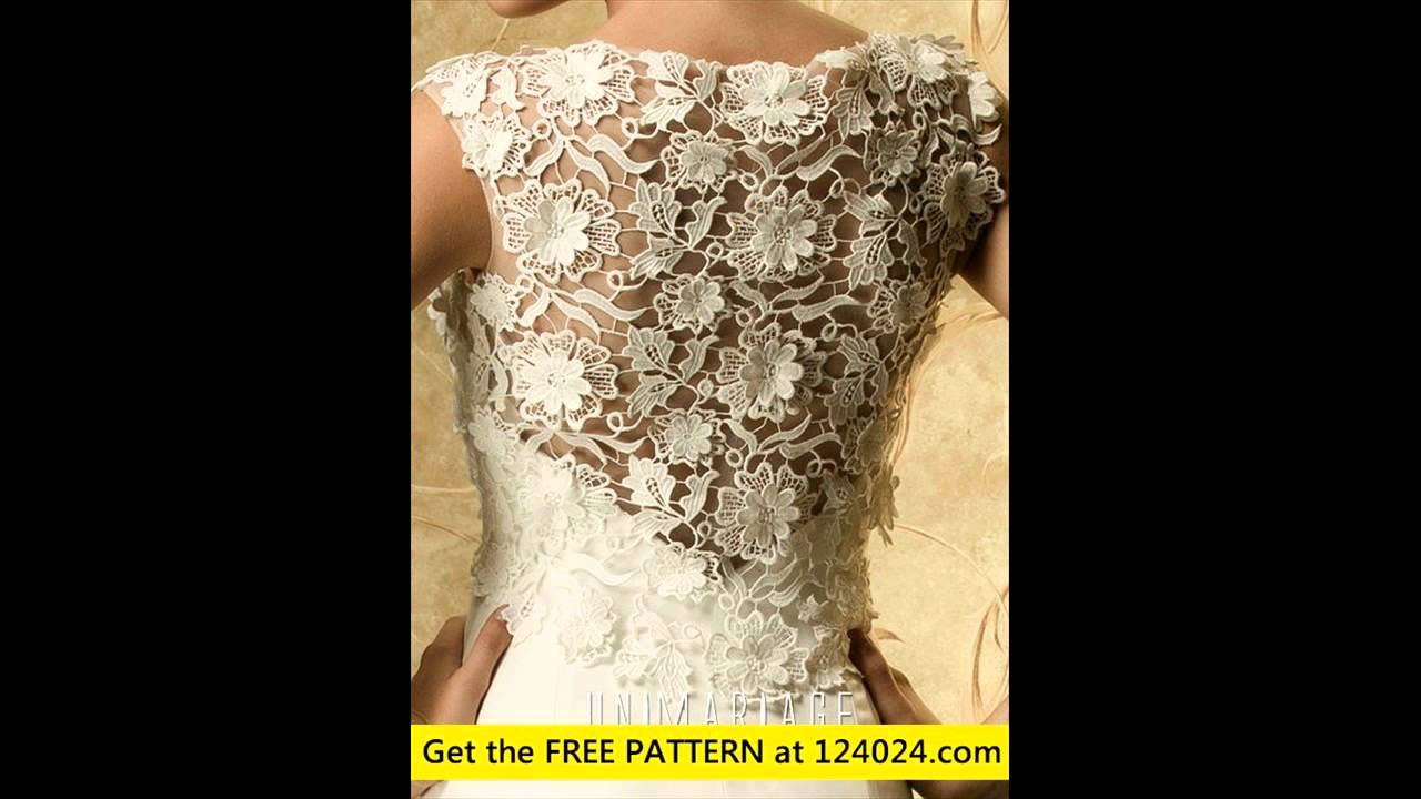 Crochet Wedding Dress Pattern Free Lace Crochet Wedding Dress Youtube