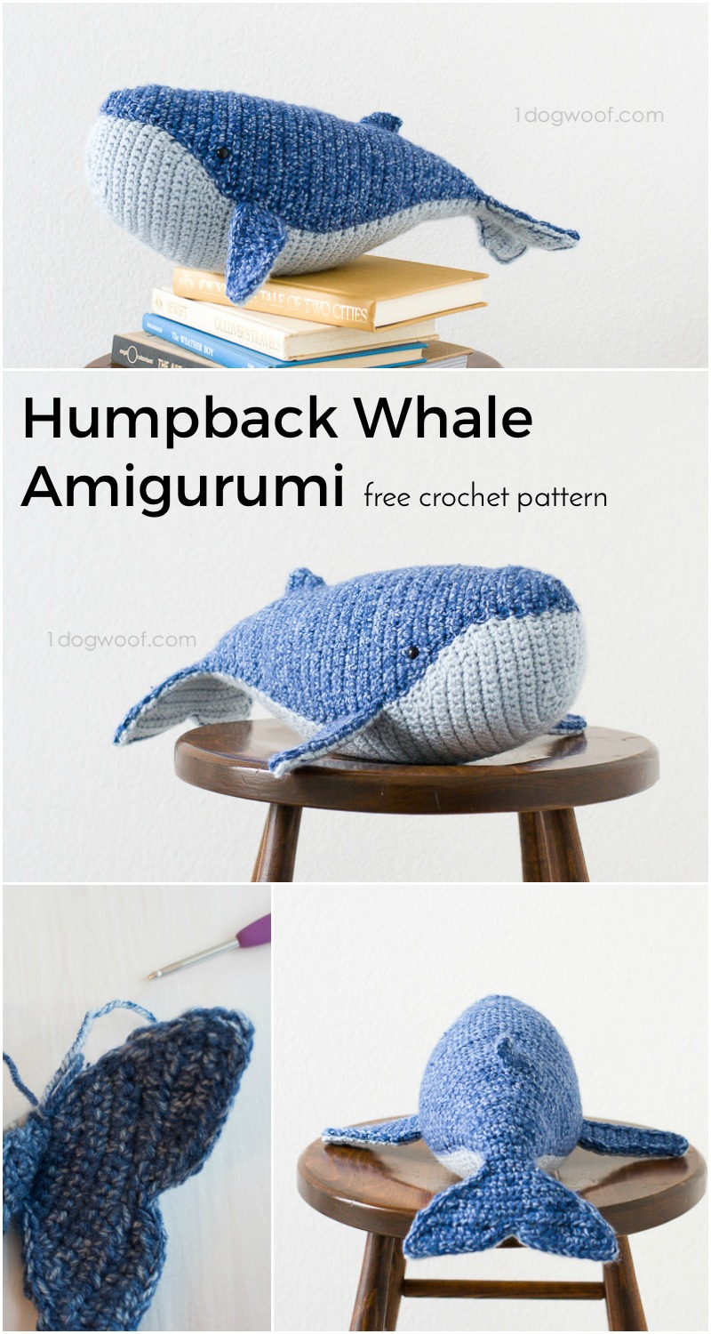 Crochet Whale Pattern Ba Humpback Whale Crochet Pattern One Dog Woof