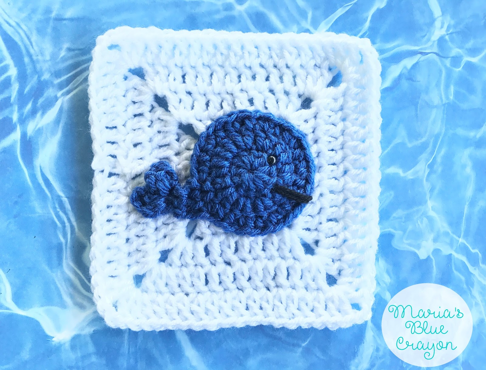 Crochet Whale Pattern Crochet Whale Applique And Granny Square Free Crochet Pattern
