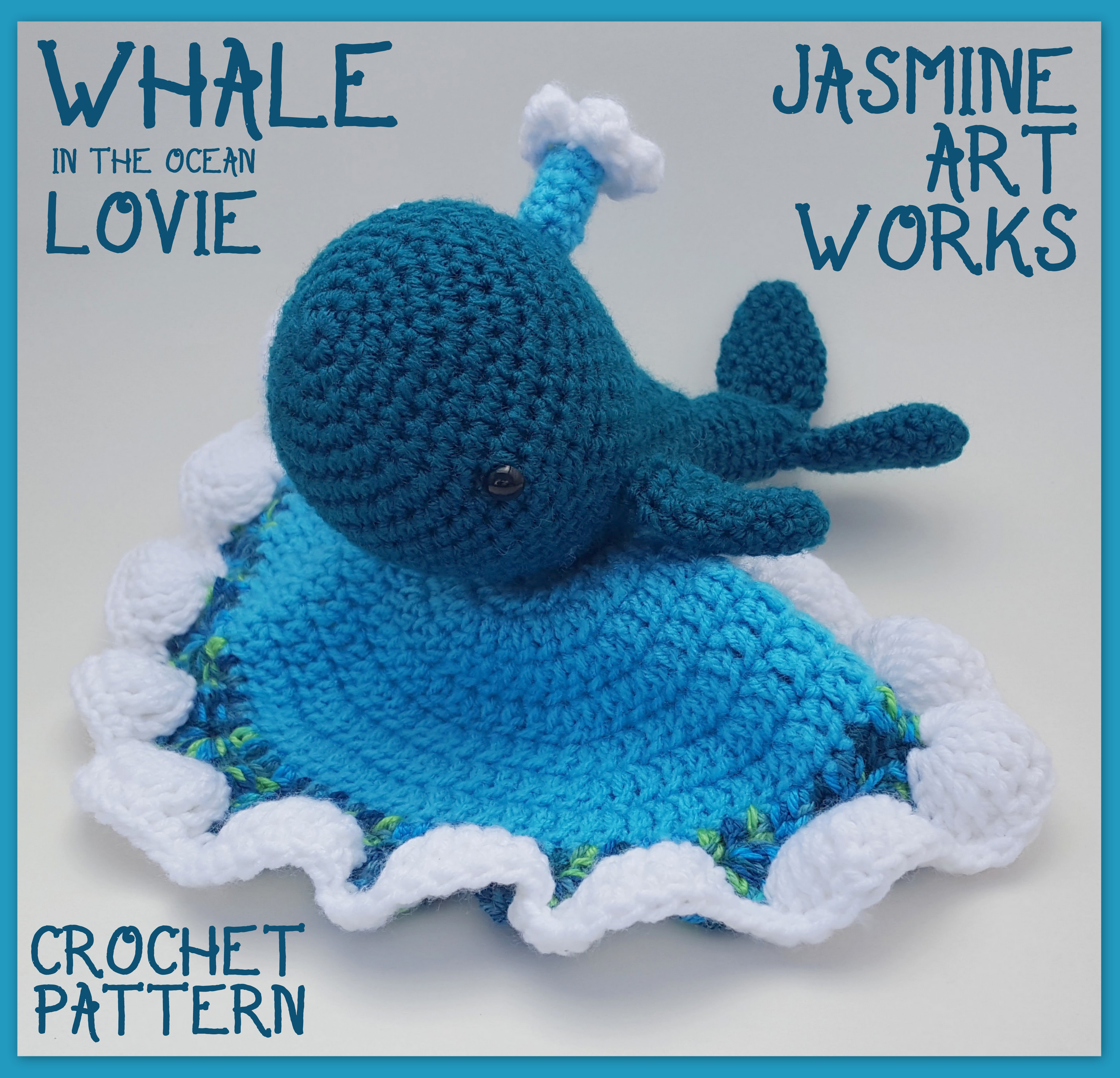 Crochet Whale Pattern Whale Lovie Crochet Pattern Jasmine Art Works