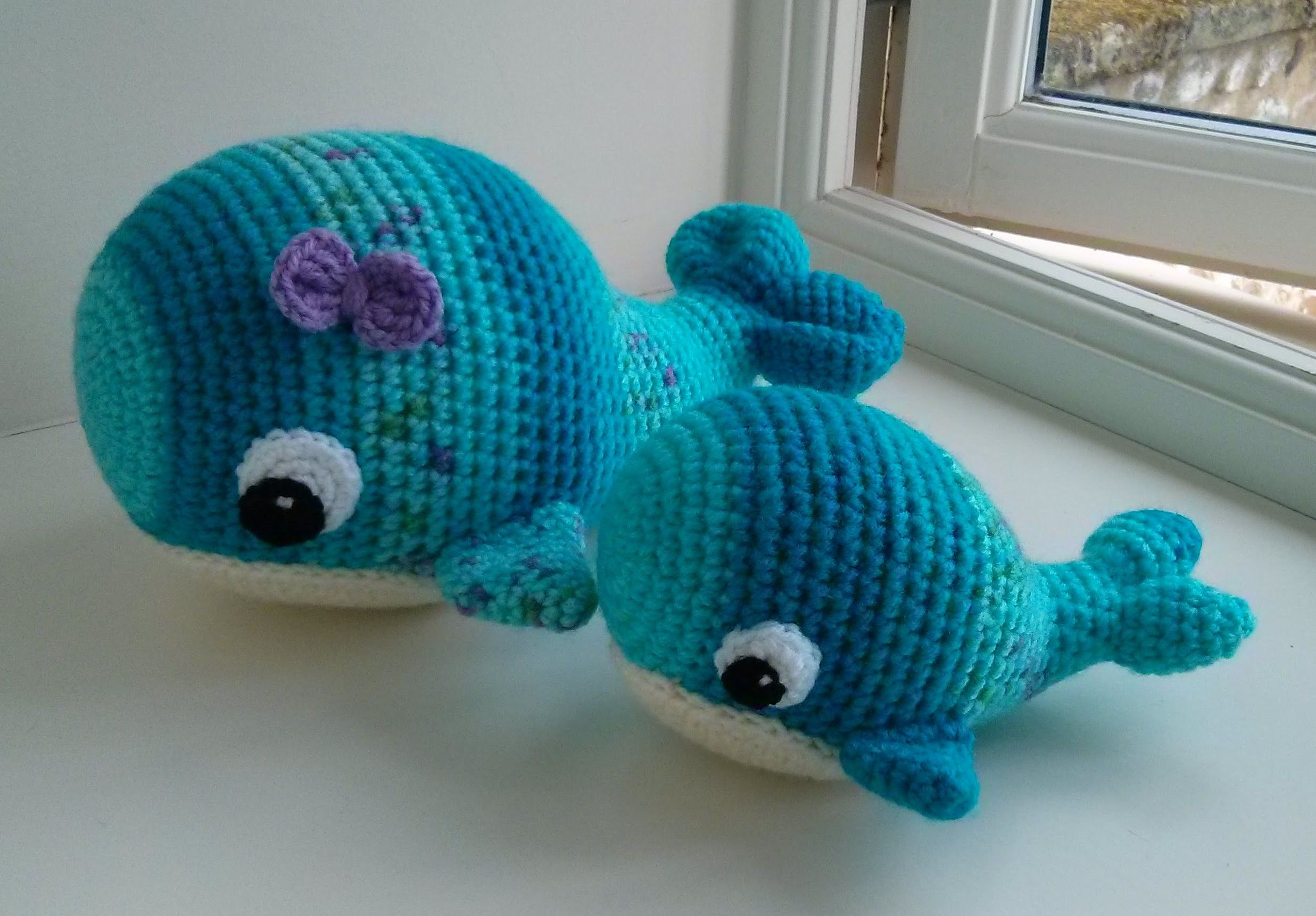Crochet Whale Pattern Willa The Whale Smaller One Is From The Lovey Version One And