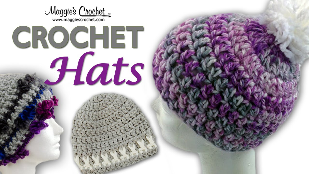 Crochet Winter Hat Free Pattern Serenity Pompom Hat Free Crochet Pattern Right Handed Youtube