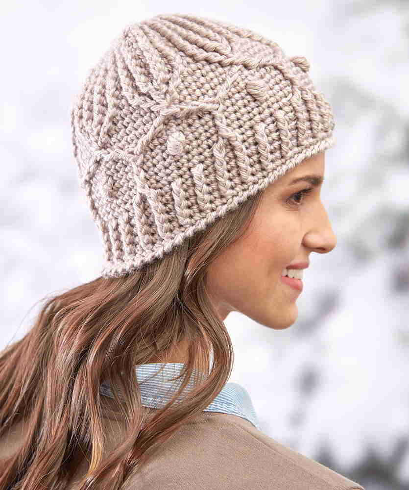 Crochet Winter Hat Free Pattern Winter Trellis Hat Free Crochet Pattern Knitting Projects