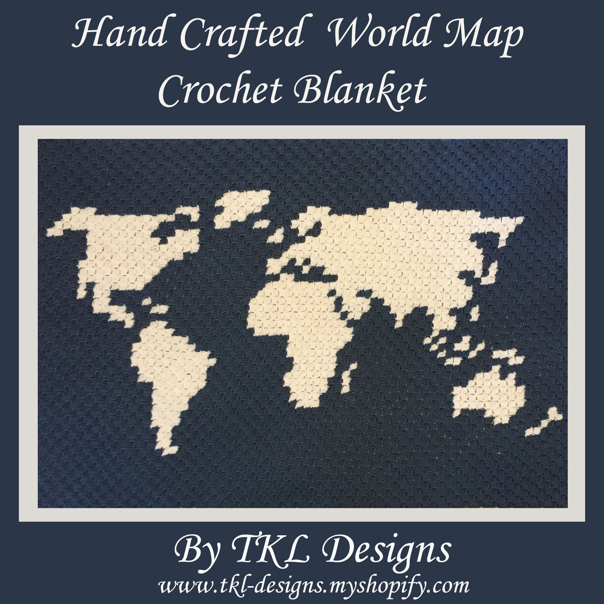 Crochet World Patterns Hand Crafted Crochet World Map Blanket Home Decor Aphgan Throw