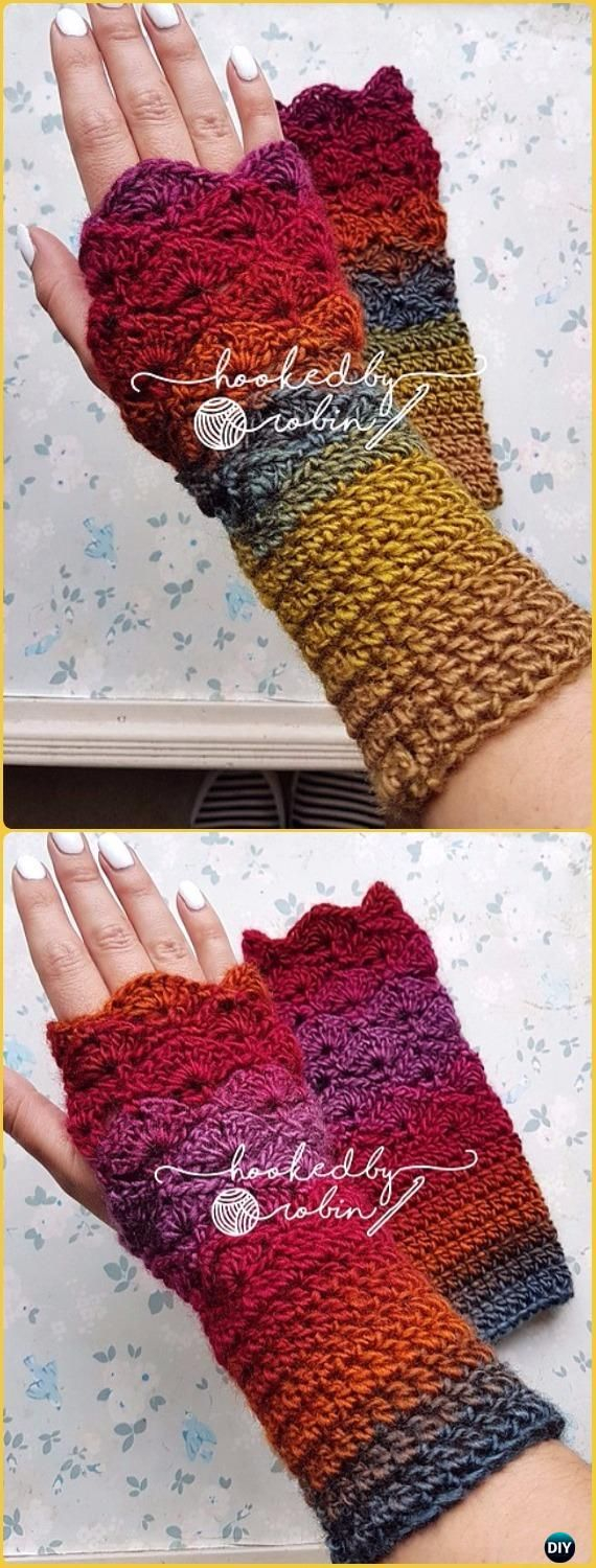 Crochet Wrist Warmers Free Pattern Crochet Fantail Stitch Fingerless Gloves Free Pattern Crochet Arm