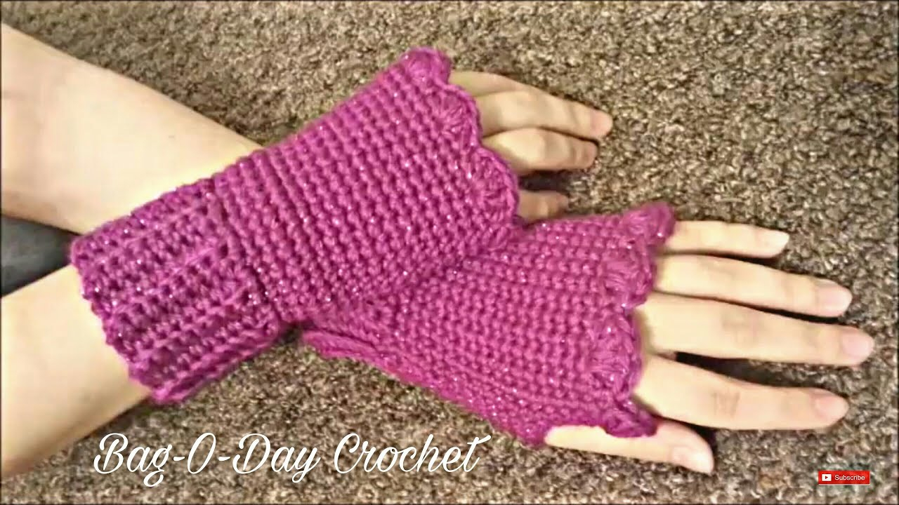 Crochet Wrist Warmers Free Pattern Crochet How To Crochet Fingerless Gloves Wristers Tutorial 155