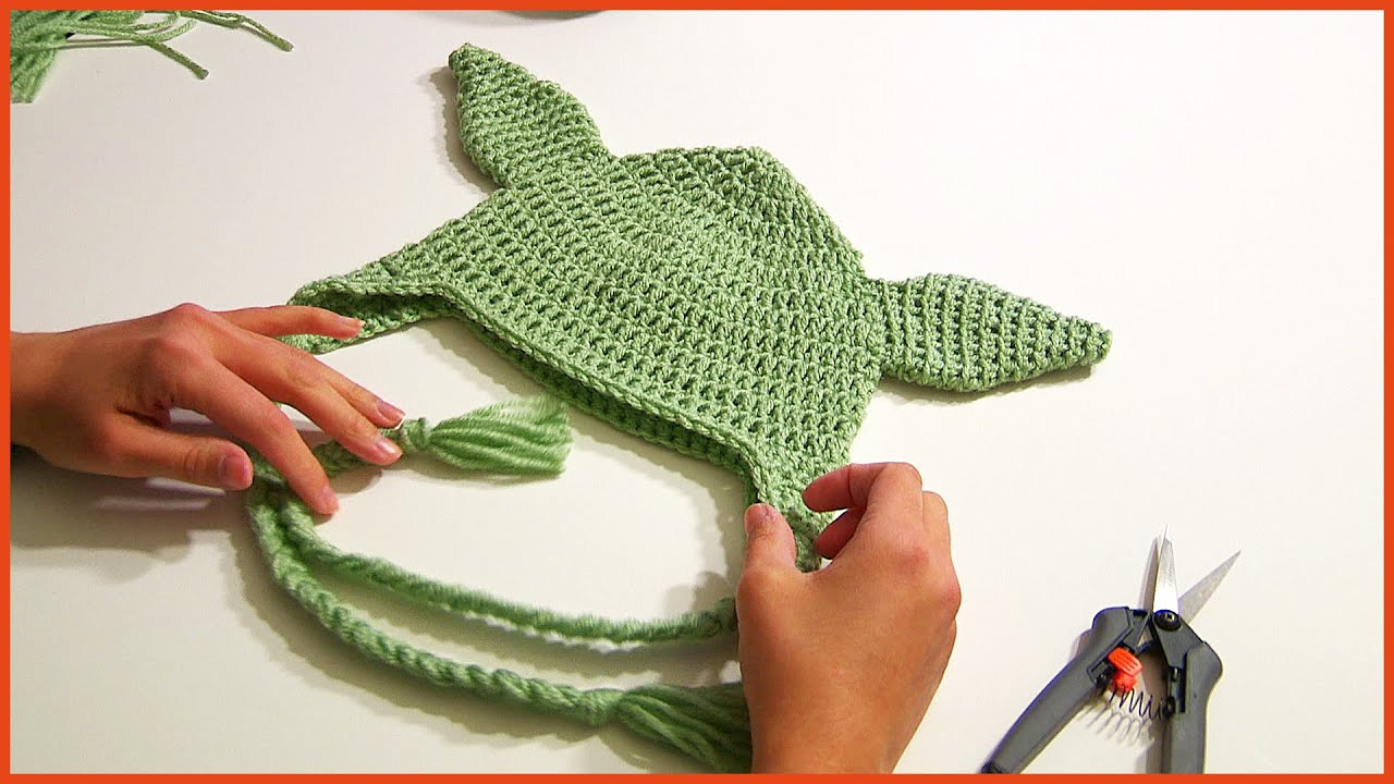 Crochet Yoda Hat Pattern Free Crochet Tutorial Yoda Hat From Star Wars Youtube