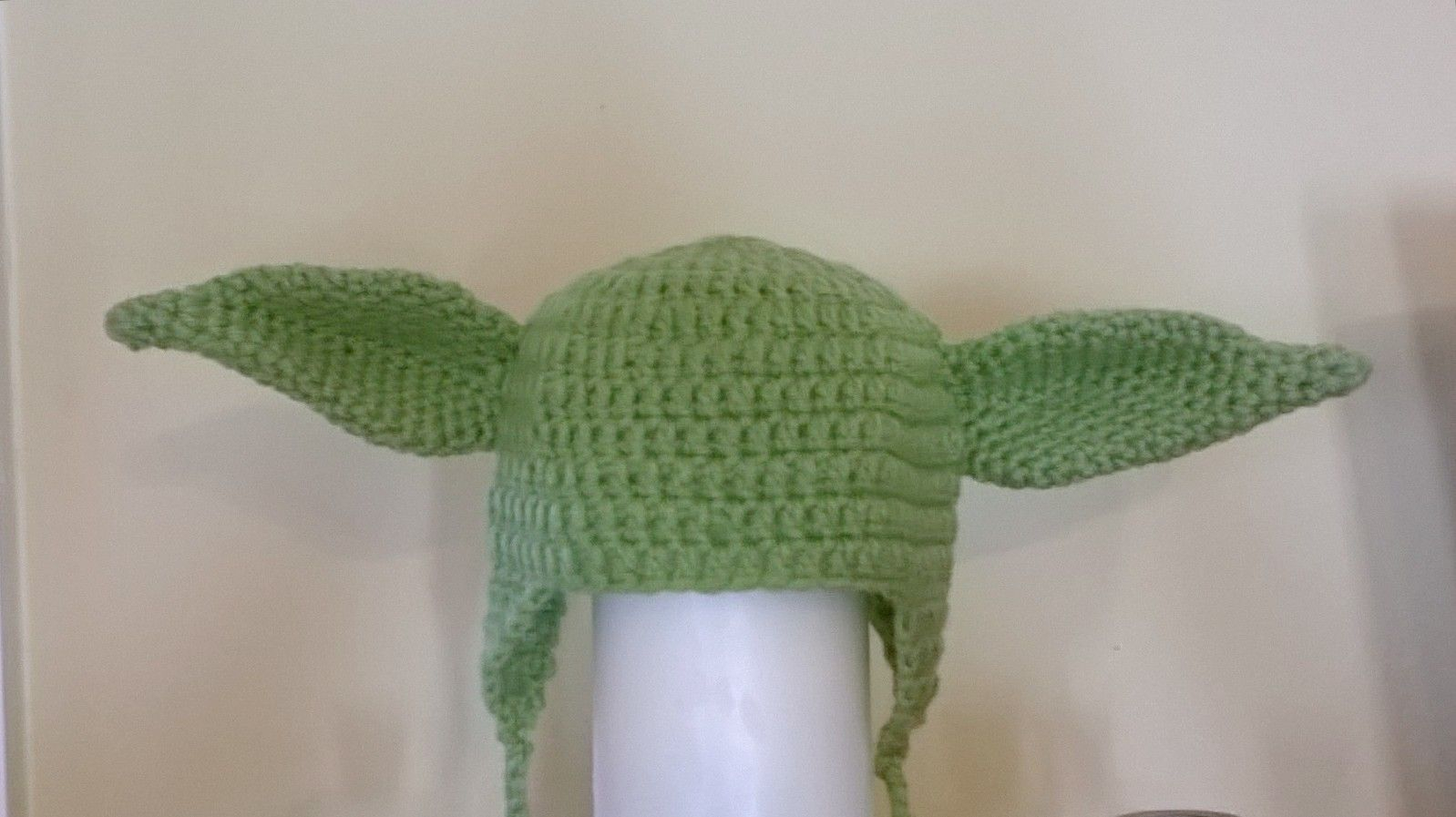 Crochet Yoda Hat Pattern Free Crochet Yoda Infant Earflap Hat Size 0 3 Months Earflap Hat