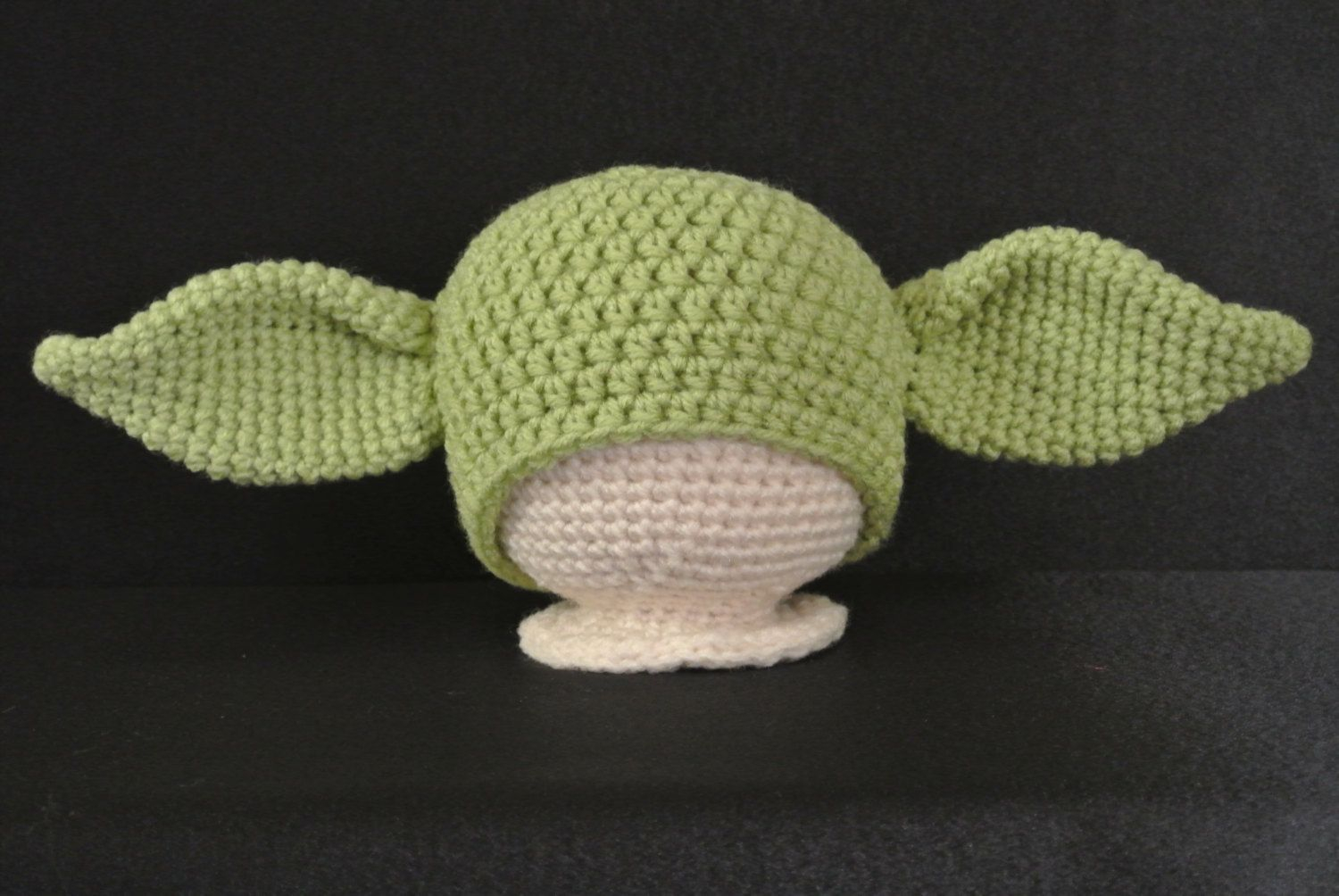 Crochet Yoda Hat Pattern Free Yoda Hat Pdf Pattern Sizes Nb Adult Crochet Beanie Hat Patterns
