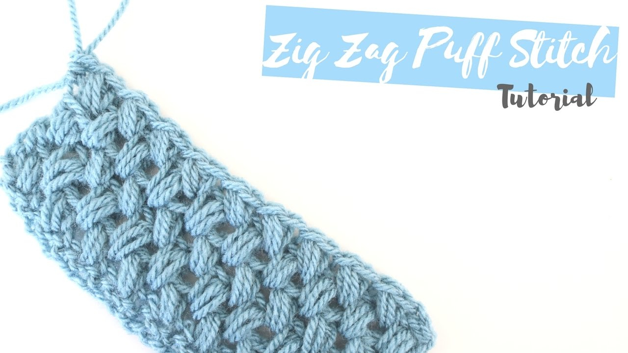 Crochet Zig Zag Pattern Crochet How To Crochet The Zig Zag Puff Stitch Bella Coco Youtube