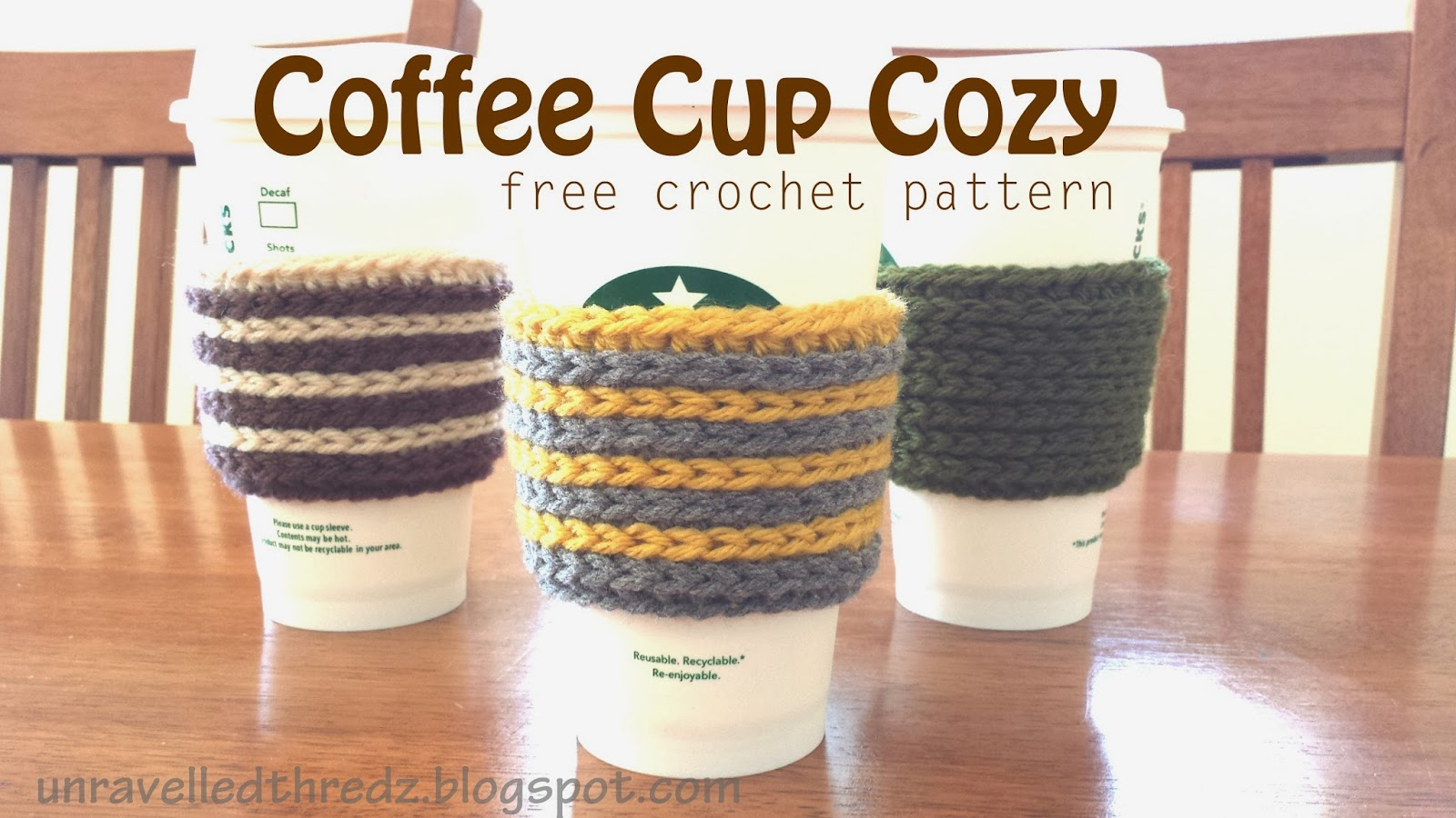 Cup Cosy Crochet Pattern Crochet Class Beginning Crochet Sparkleez Crystles