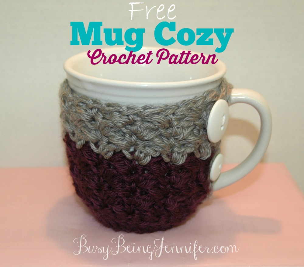 Cup Cosy Crochet Pattern Free Mug Cozy Crochet Pattern Busybeingjennifer Busy Being