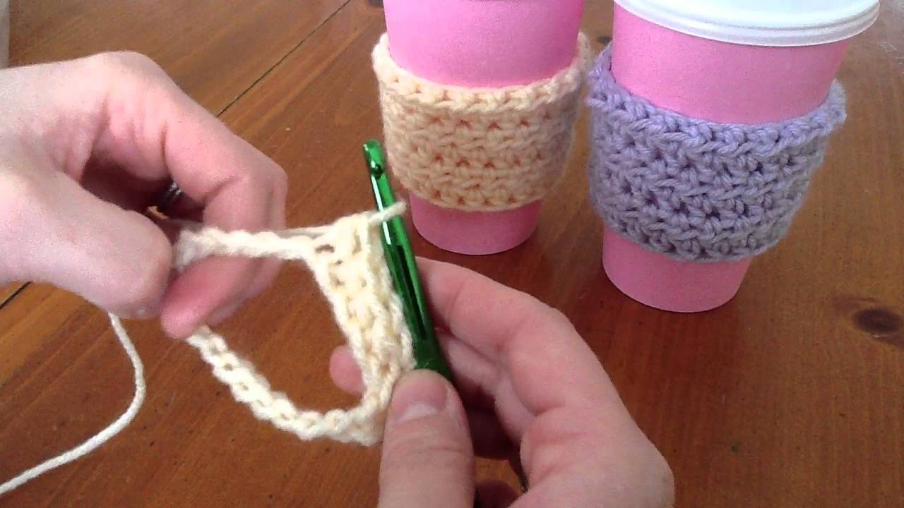 Cup Cosy Crochet Pattern How To Crochet Coffee Sleeves Youtube