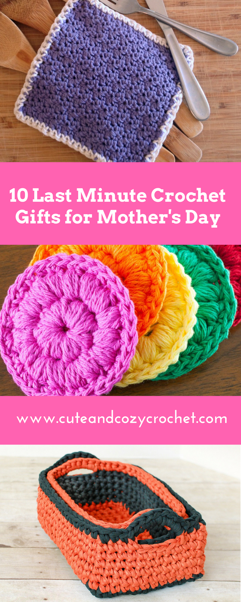 Cute Crochet Patterns 10 Last Minute Crochet Gifts For Mothers Day Crochet Ideas And