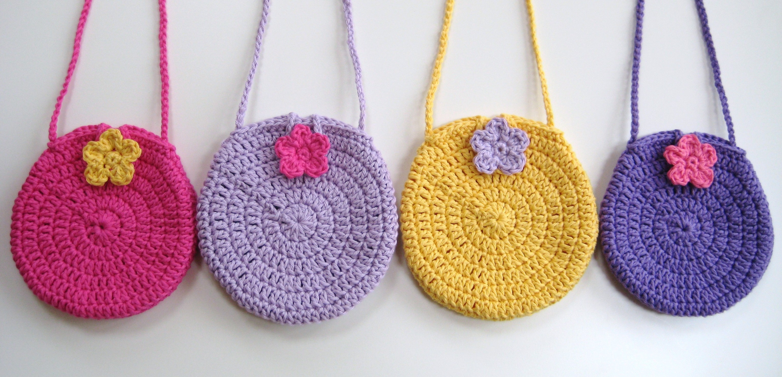 Cute Crochet Patterns Round Bag Crochet Pattern No3 Instant Download Pdf Circle Long